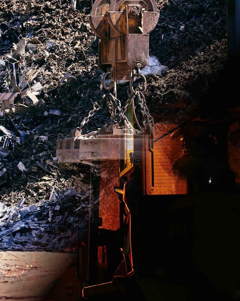 Scrap metal transformed into molten metal — from recycling yard to foundry